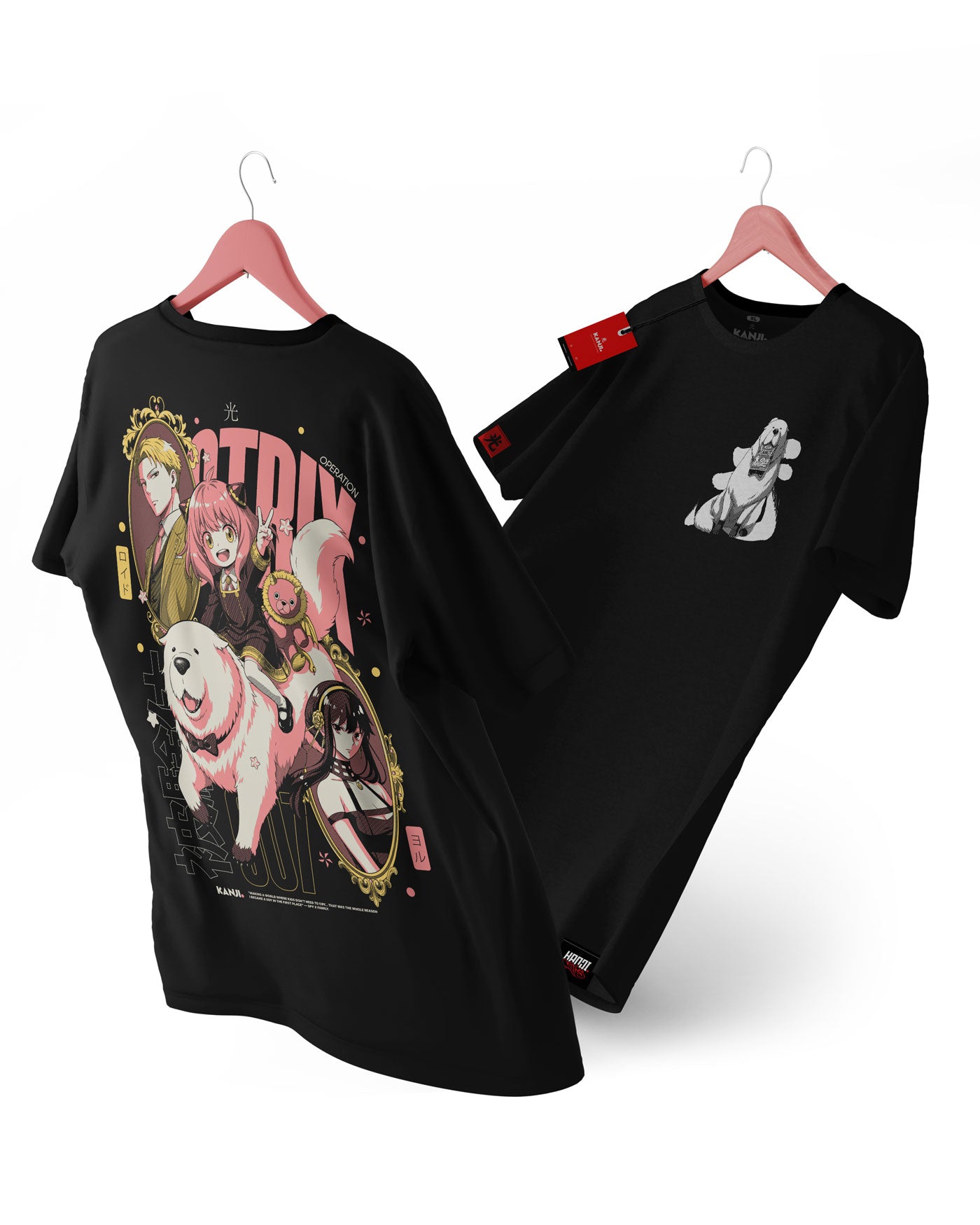 Polera anime con diseño Spy Family #color_negro