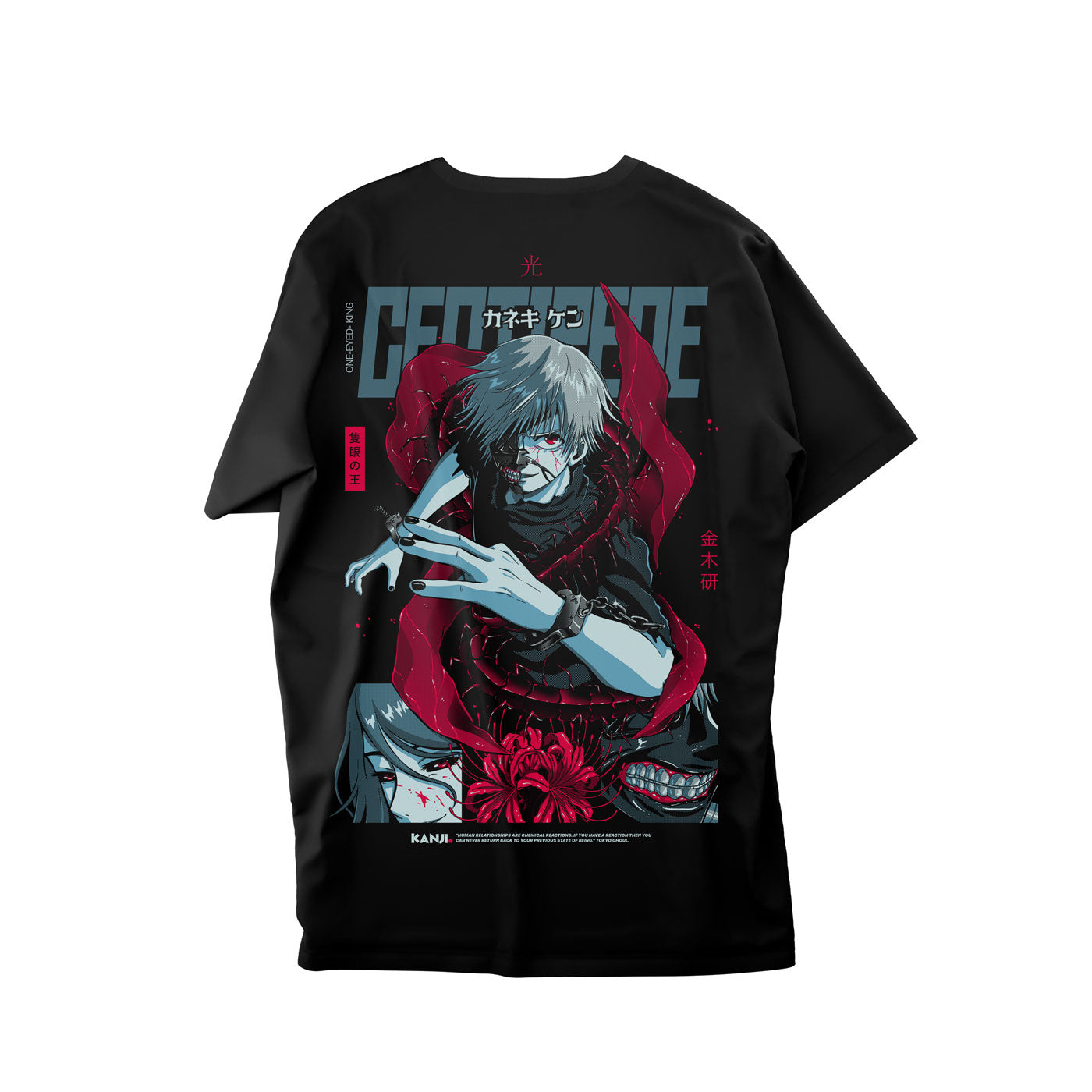 Polera anime con diseño Tokyo Ghoul