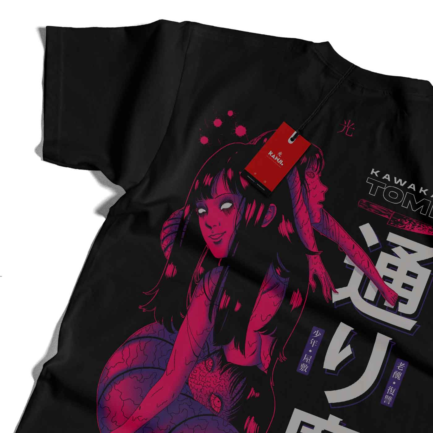 Polera anime con diseño Junji Ito Tomie