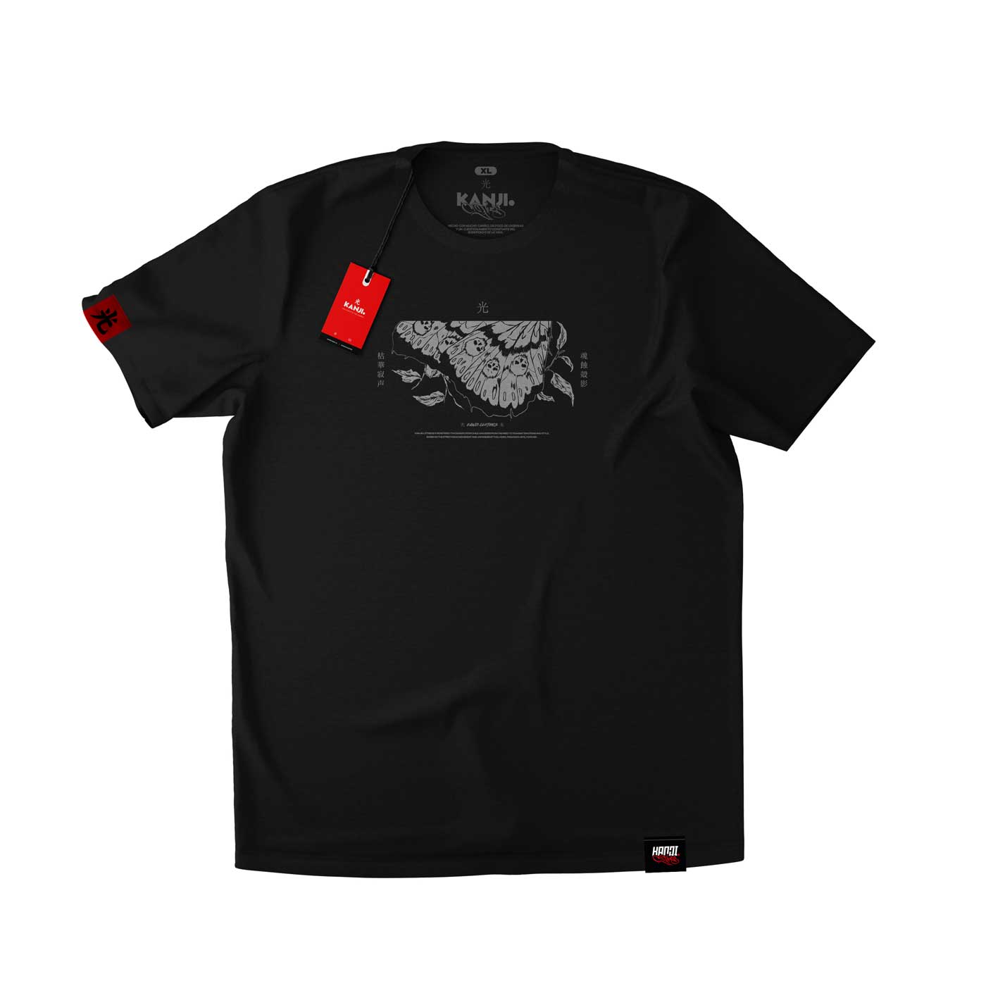 Polera Japonesa Muerte Polilla #color_negro