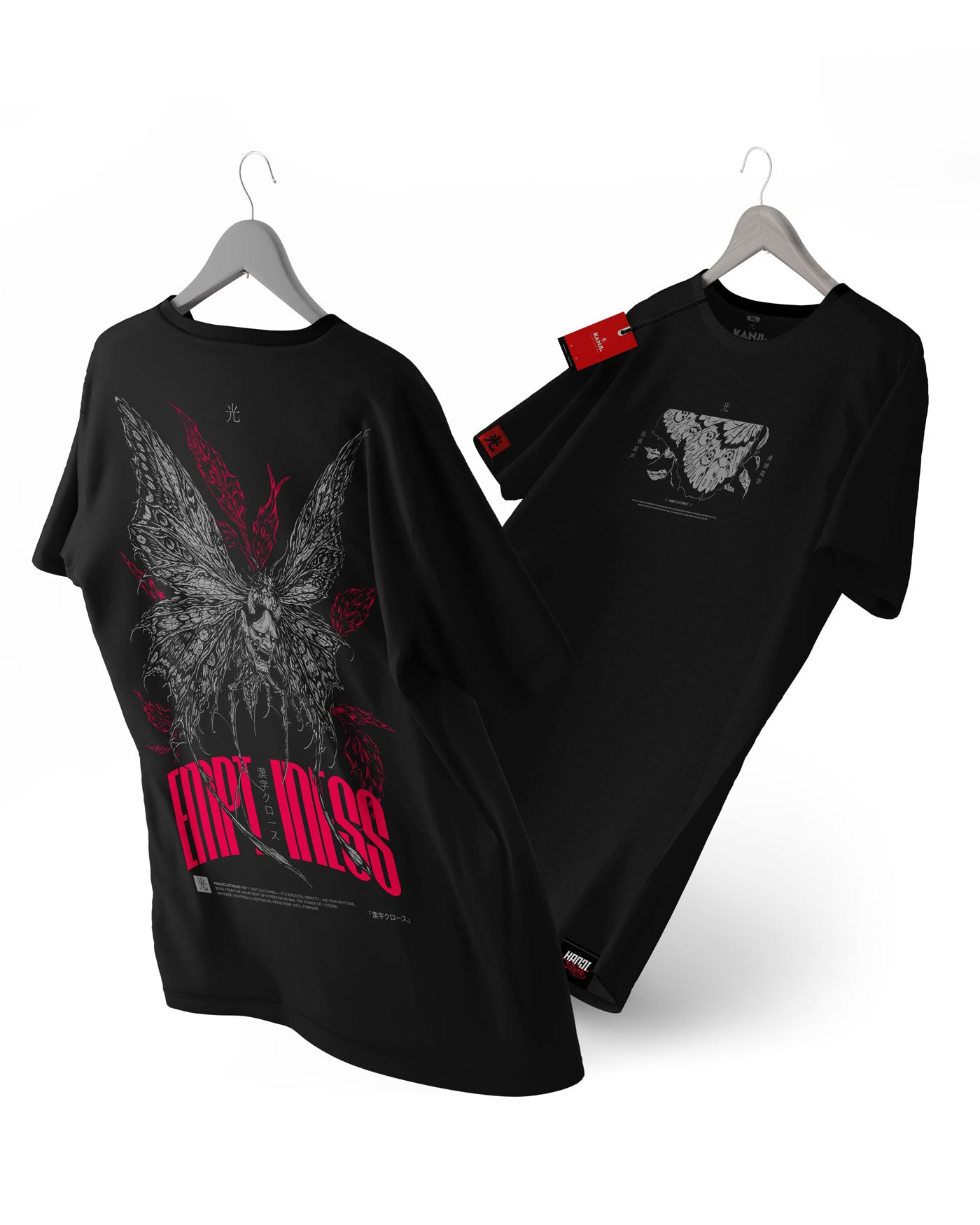 Polera Japonesa Muerte Polilla #color_negro
