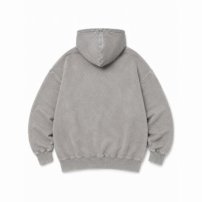 Poleron Hoodie Acid Wash Kanji Basic