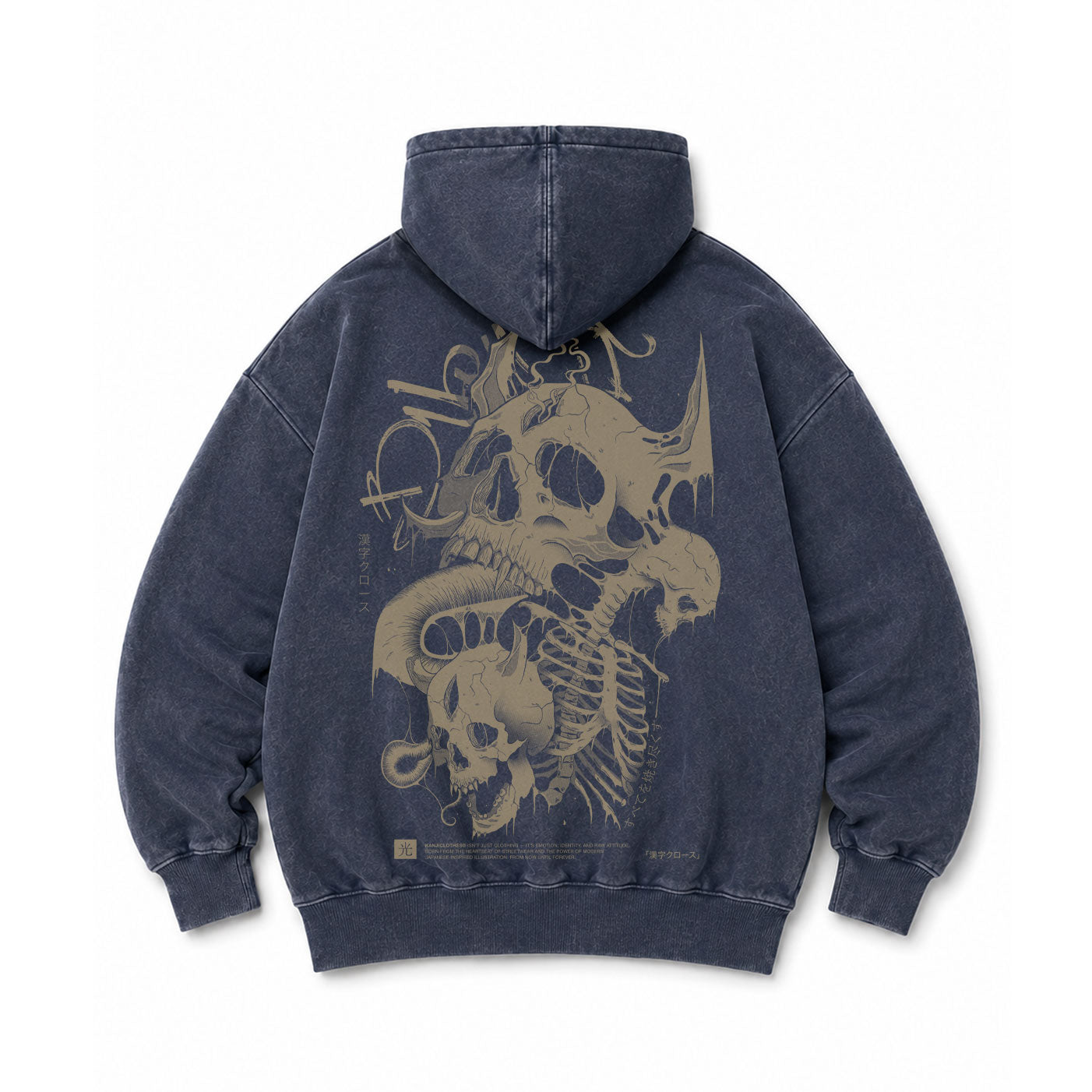 Hoodie Poleron Japones Calavera 