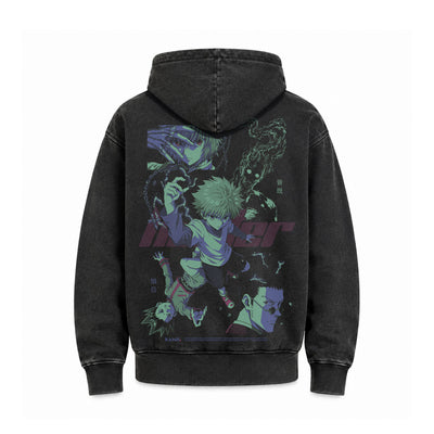 Hoodie Poleron Anime Hunter x Hunter #color_negro-acid-wash #fit-hoodie_regular