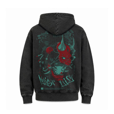 Hoodie Poleron Anime Japones Hannya Geisha 