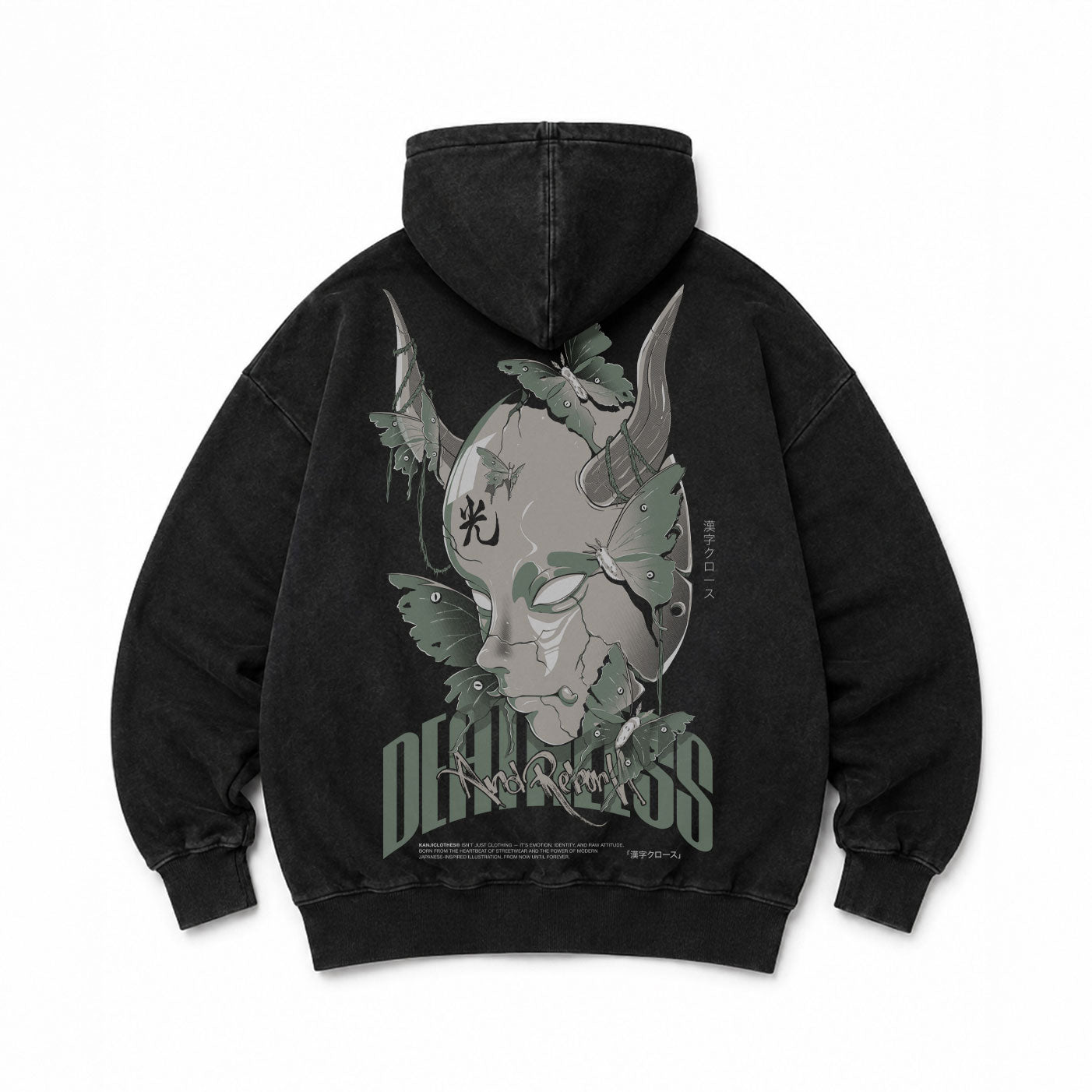 Hoodie Poleron Japones Mascara Polilla 