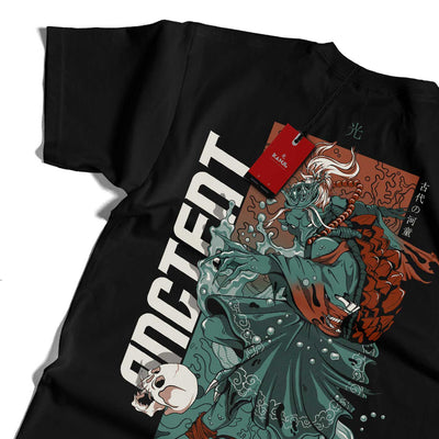 Polera yokais japoneses con diseño Akumu Kappa