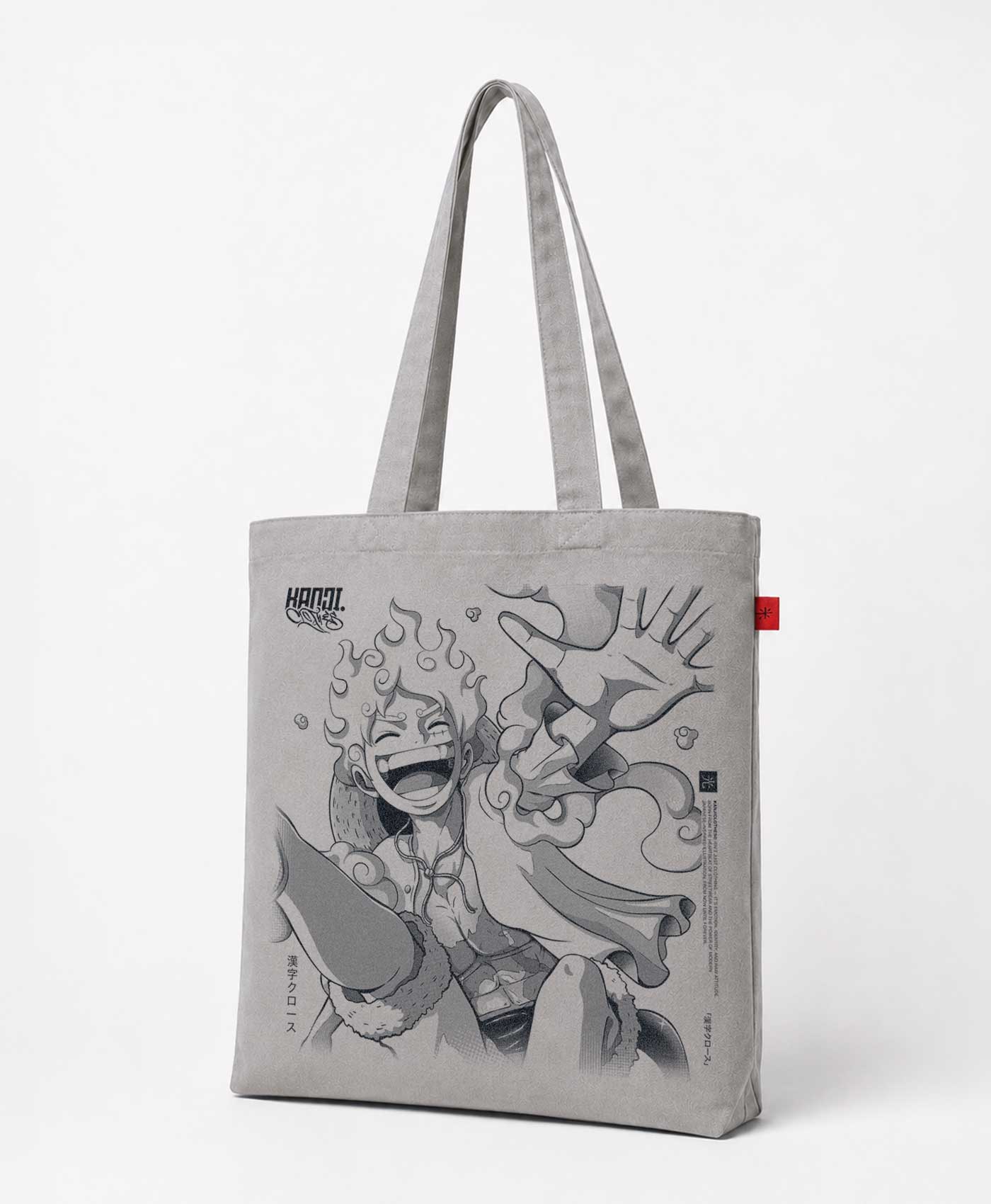 Bolso Totebag Algodón One Piece Luffy #color_gray