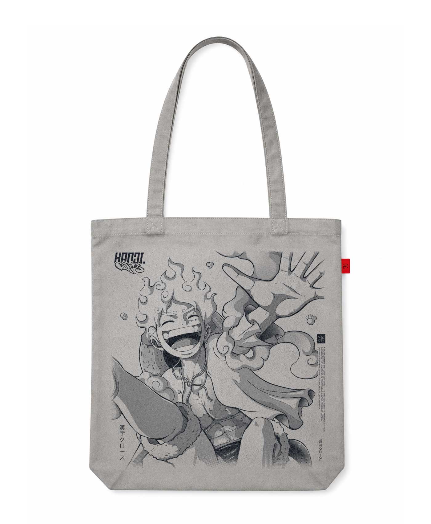Bolso Totebag Algodón One Piece Luffy #color_gray