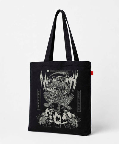 Bolso Tote Bag Japones Death Muerte #color_negro
