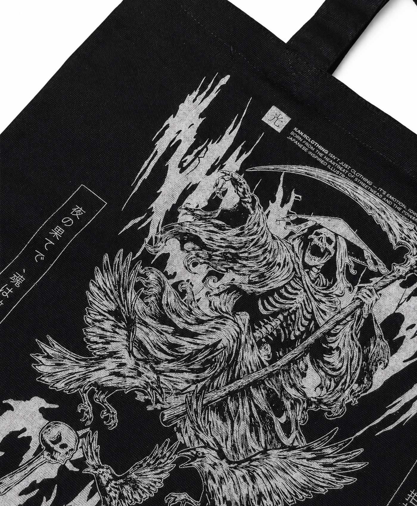 Bolso Tote Bag Japones Death Muerte #color_negro