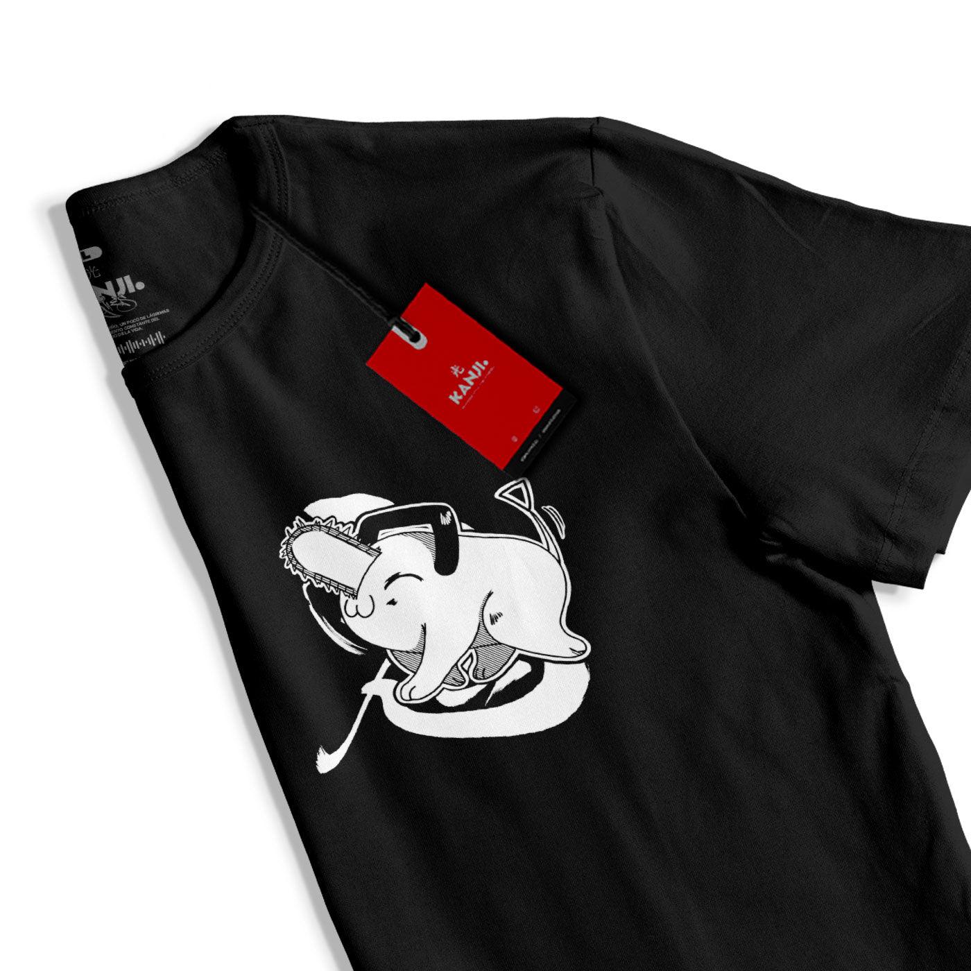 Polera anime con diseño Chainsaw Man 1 #color_negro
