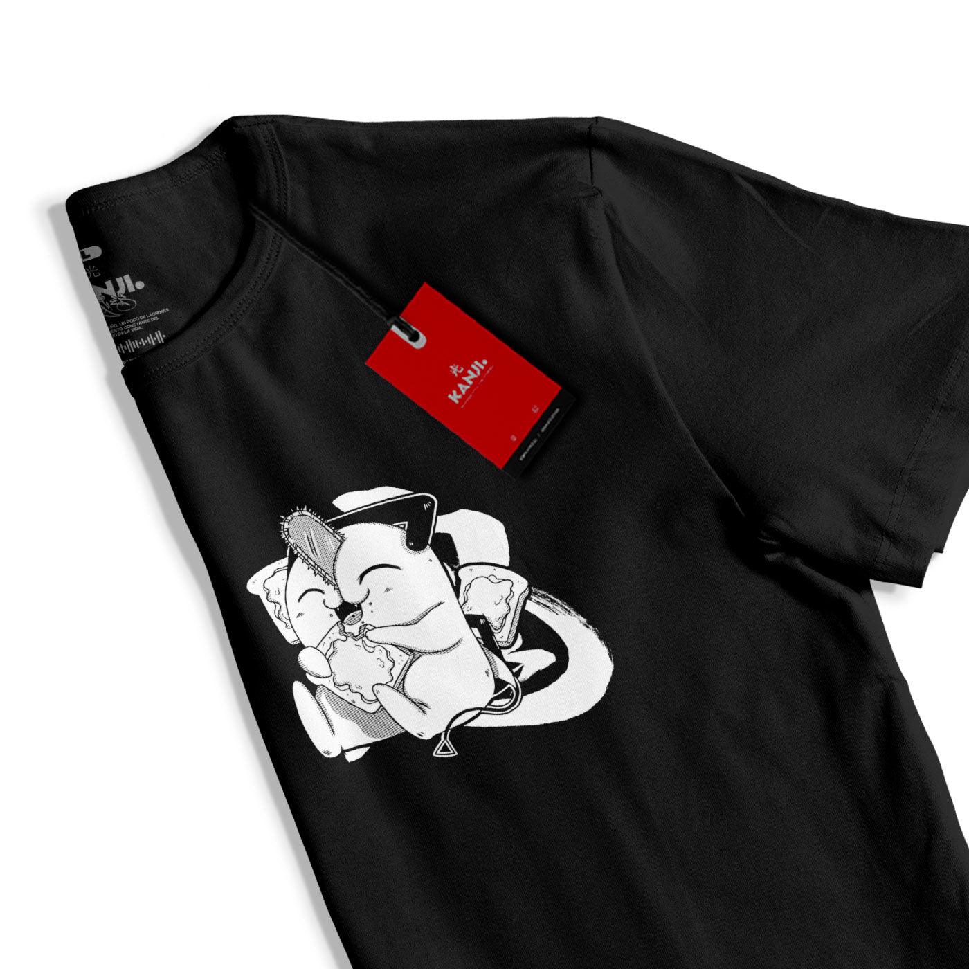 Polera anime con diseño Chainsaw Man 2 #color_negro