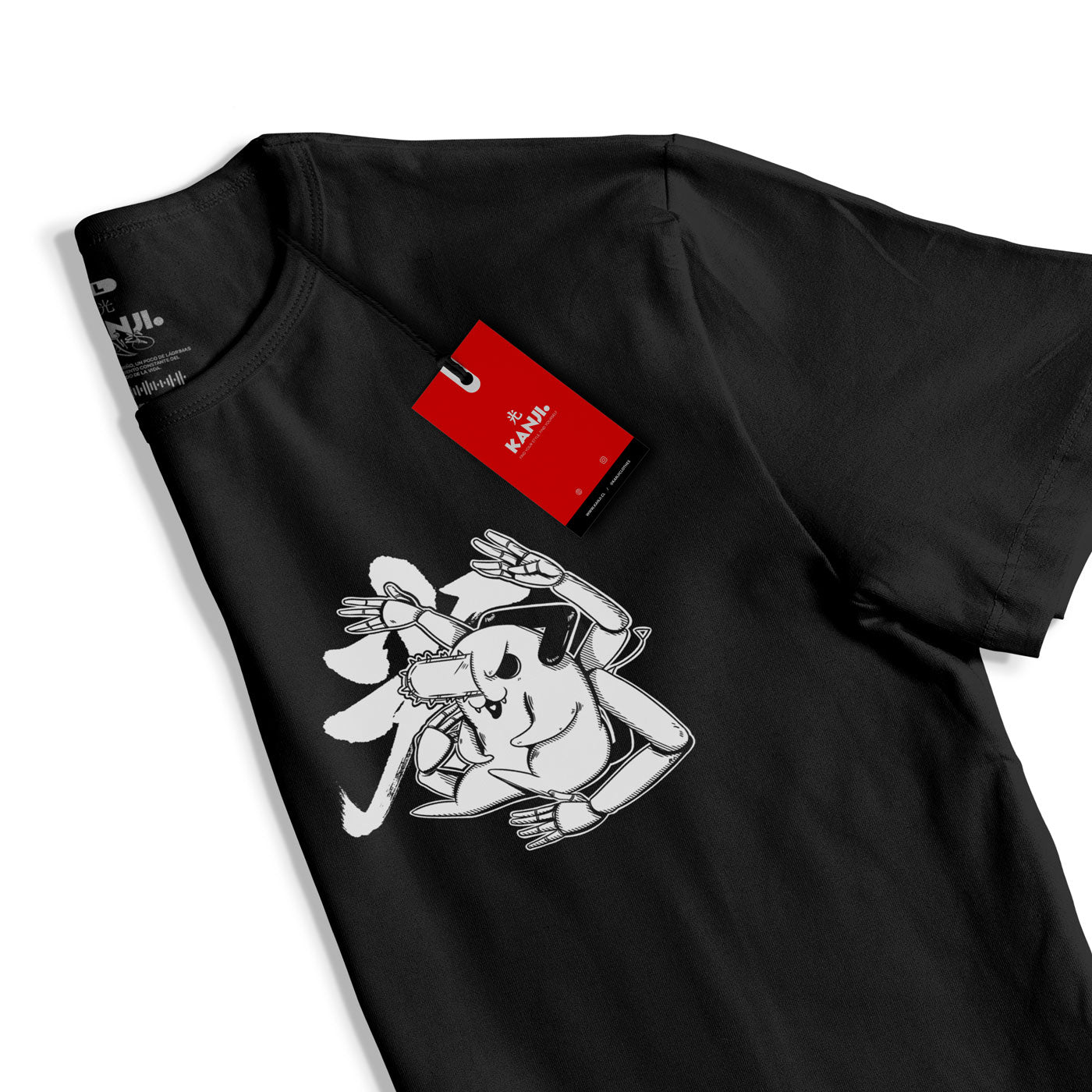 Polera Anime Chainsaw Man #color_negro