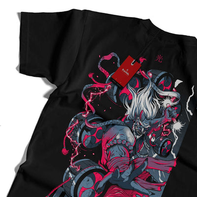 Polera yokais japoneses con diseño Daraku Denki