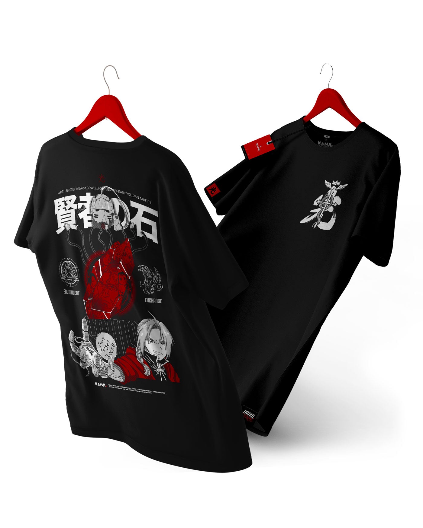 Polera anime con diseño Fullmetal Alchemist 3  #color_negro