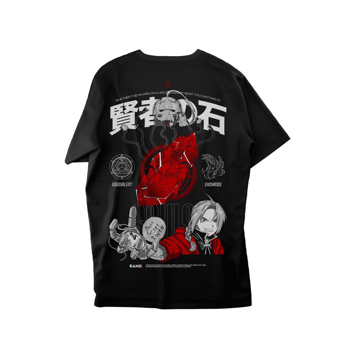Polera anime con diseño Fullmetal alchemist 3 #color_negro