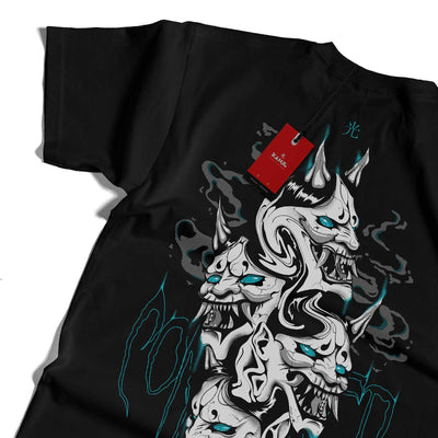 Polera mitología japonesa con diseño Genjitsu Yugami