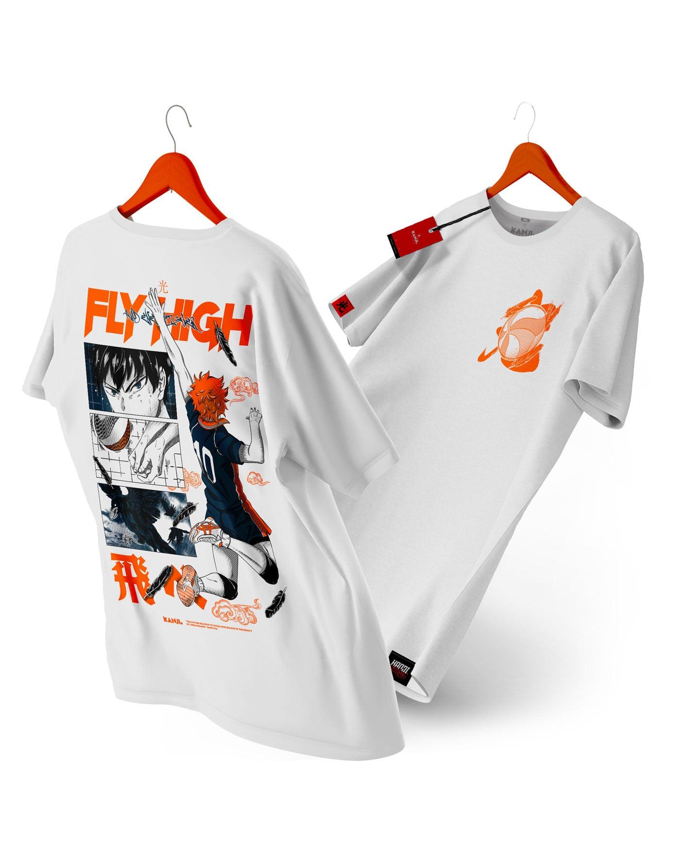 Polera anime con diseño Haikyu 1 #color_blanco