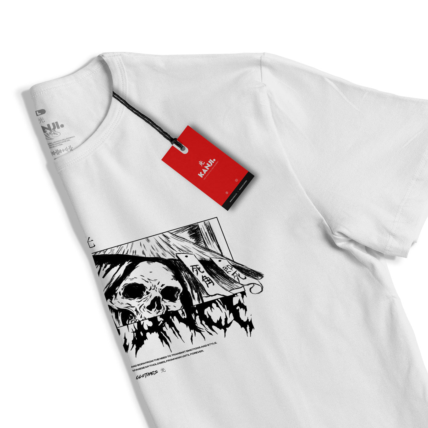 Polera Japonesa Muerte Calavera 