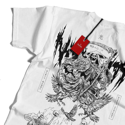 Polera Japonesa Muerte Calavera 