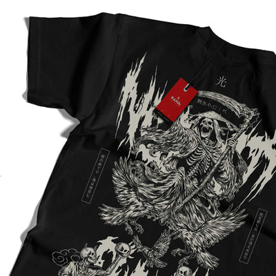 Polera Japonesa Muerte Calavera 