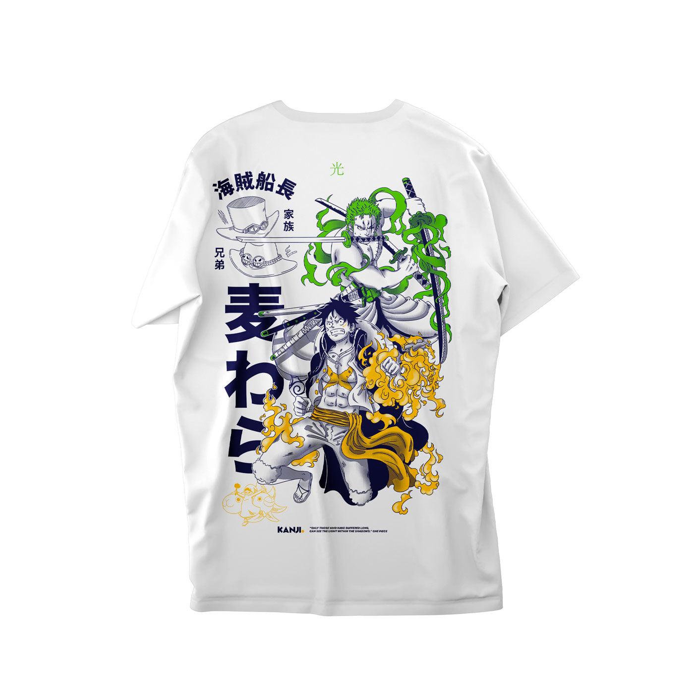 Polera anime con diseño One Piece 1 #color_blanco