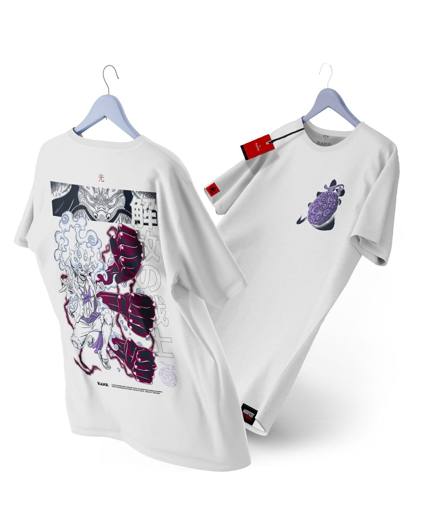 Polera anime con diseño One Piece 2 #color_blanco