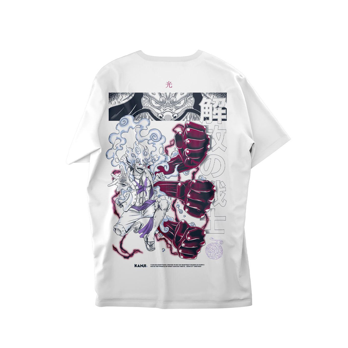 Polera anime con diseño One Piece 2 #color_blanco