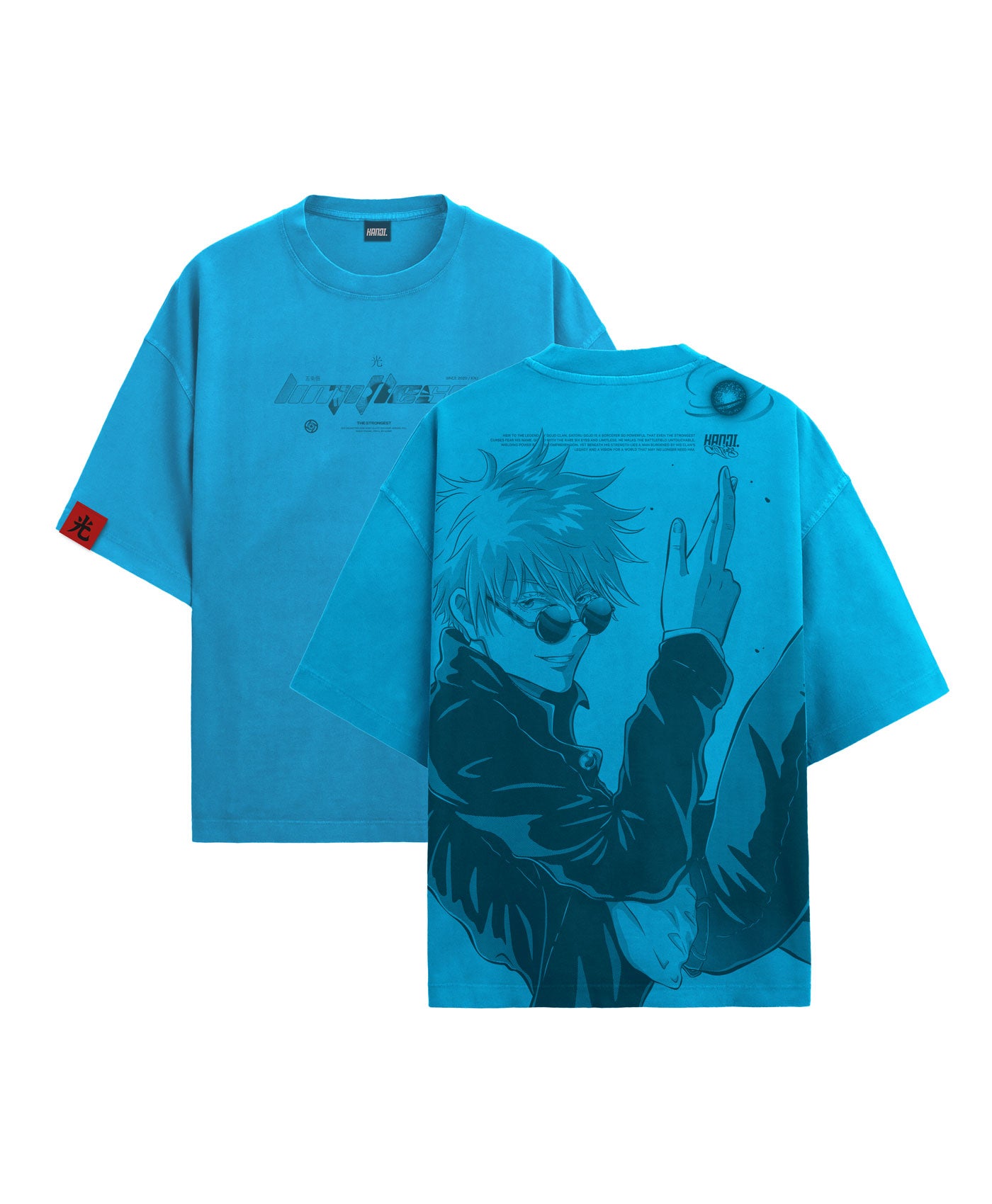 Polera Oversize Anime Jujutsu Kaisen Gojo #color_infinity-blue