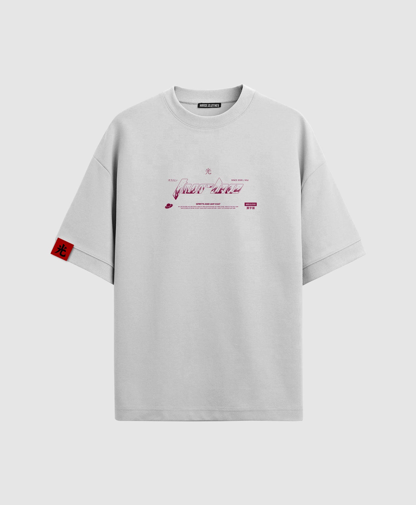 Polera Oversize Anime Dan Da Dan Okarun #color_blanco
