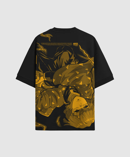Polera Oversize Anime Kimetsu no Yaiba / Demon Slayer Zenitsu 