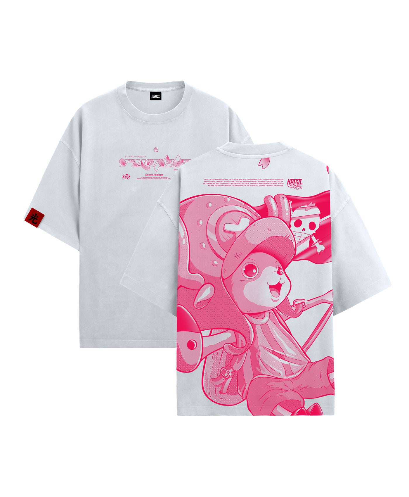 Polera Oversize Anime One Piece Chopper #color_blanco