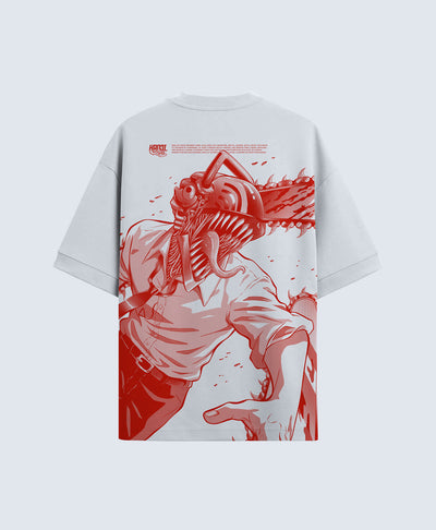 Polera Oversize Anime Chainsaw Man Denji 