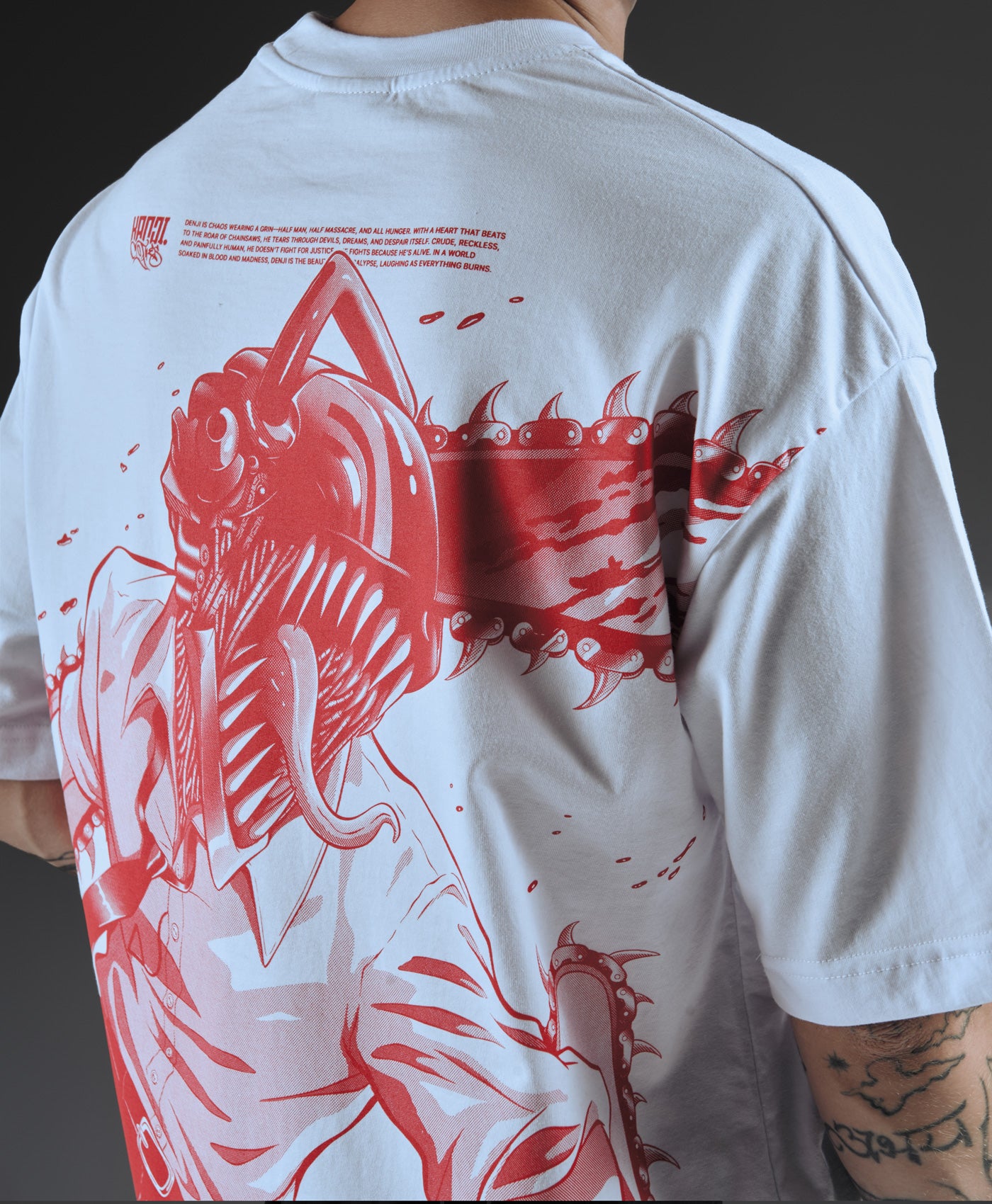 Polera Oversize Anime Chainsaw Man Denji 