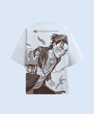 Polera Oversize Anime Shingeki no Kyojin Eren Jaeger 
