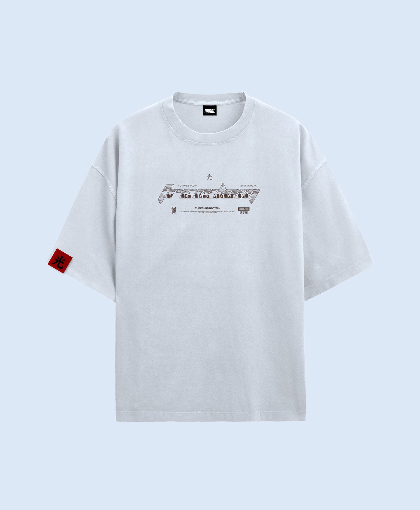 Polera Oversize Anime Shingeki no Kyojin Eren Jaeger 
