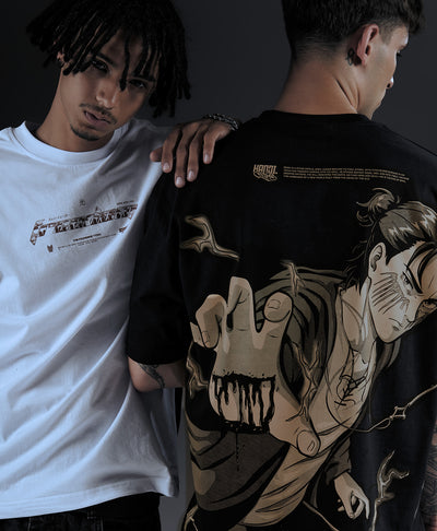 Polera Oversize Anime Shingeki no Kyojin Eren Jaeger 