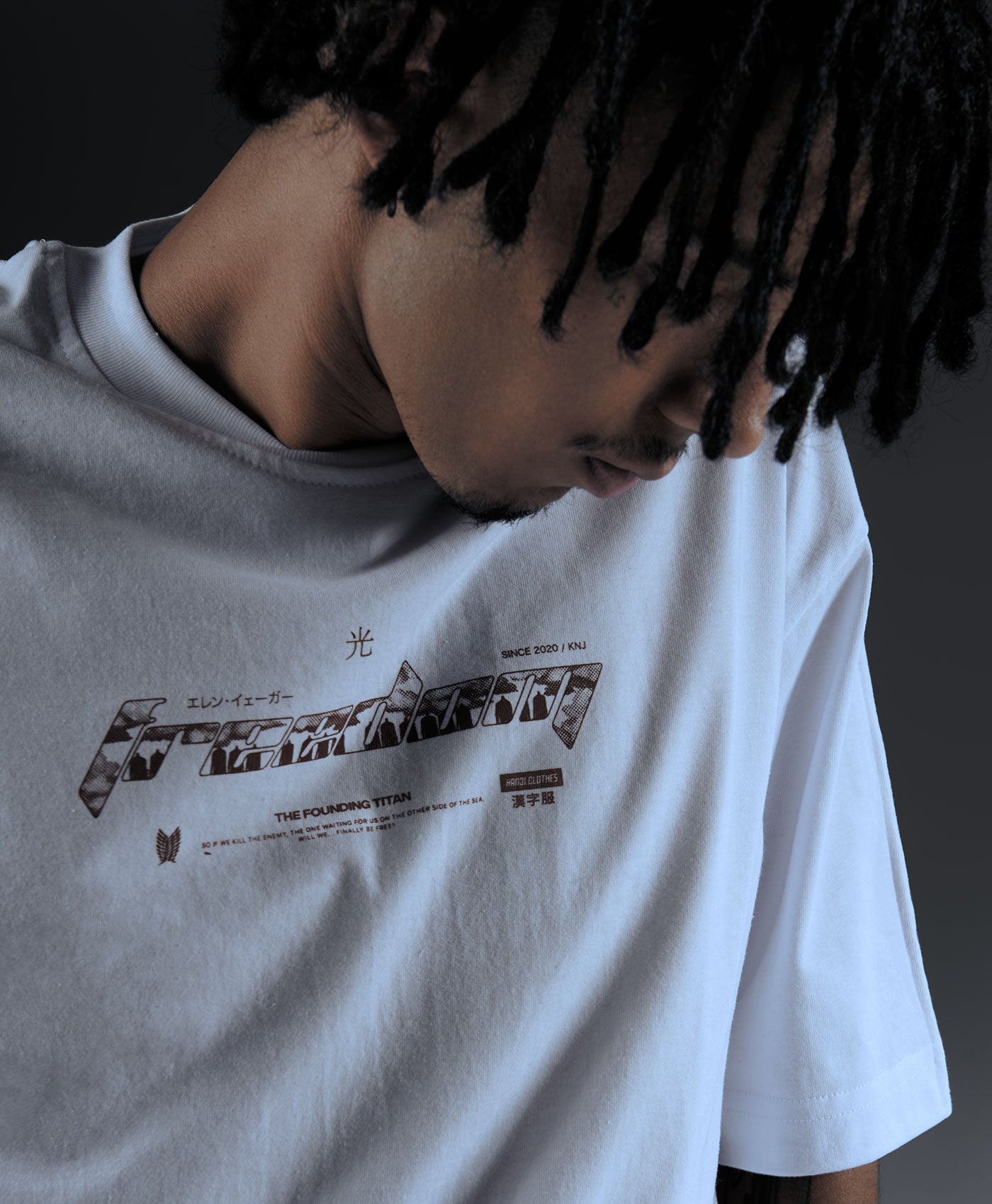 Polera Oversize Anime Shingeki no Kyojin Eren Jaeger 