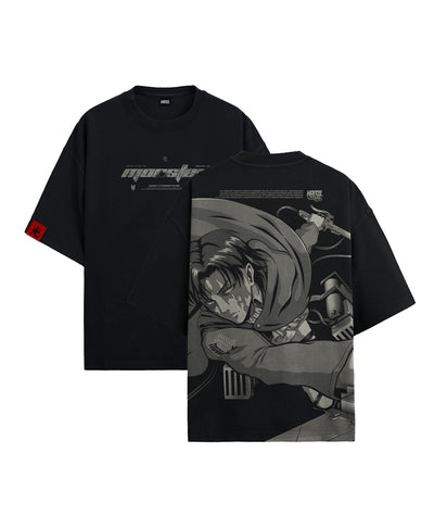 Polera Oversize Anime Shingeki no Kyojin Levi 