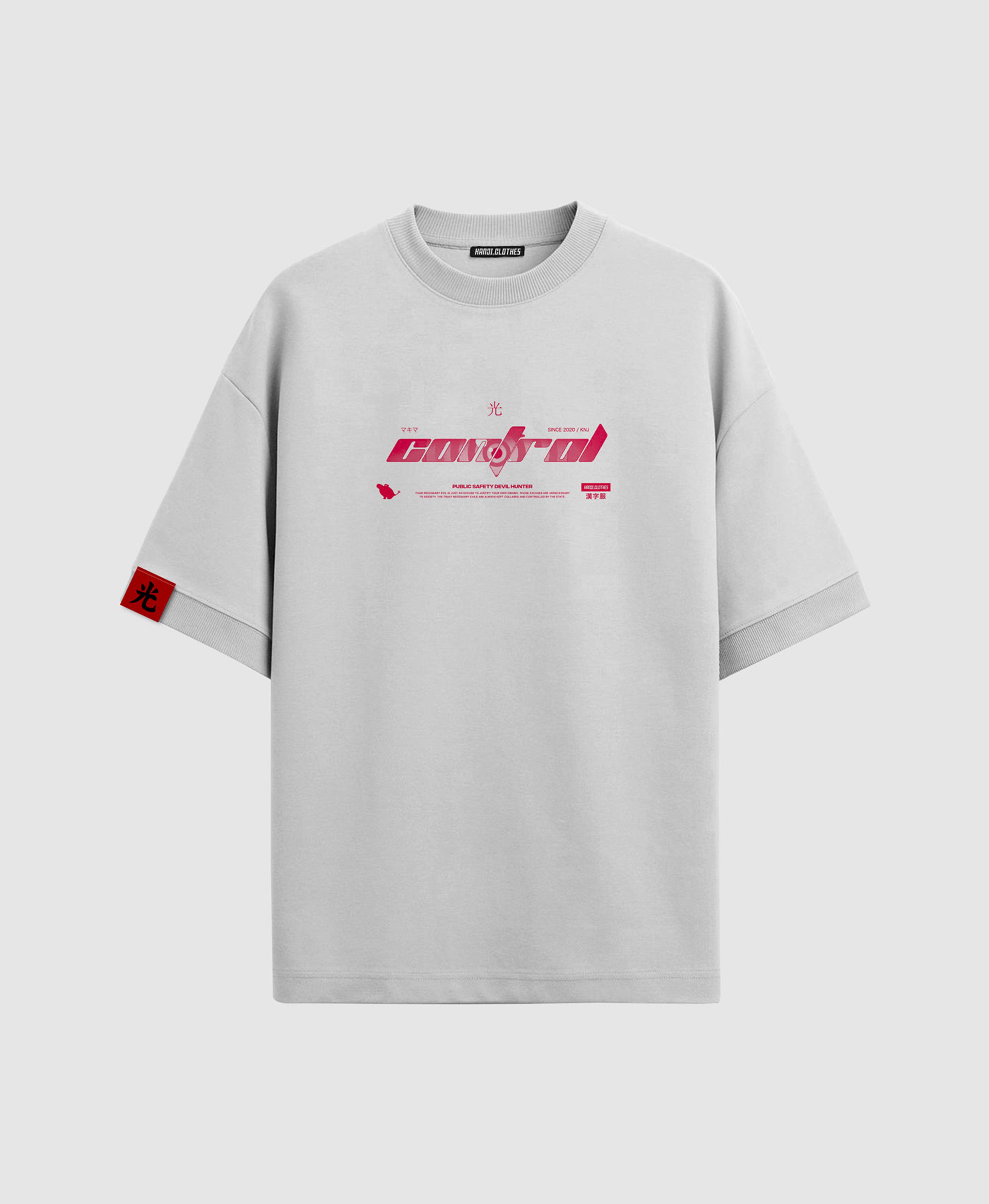 Polera Oversize Anime Chainsaw Man Makima #color_blanco