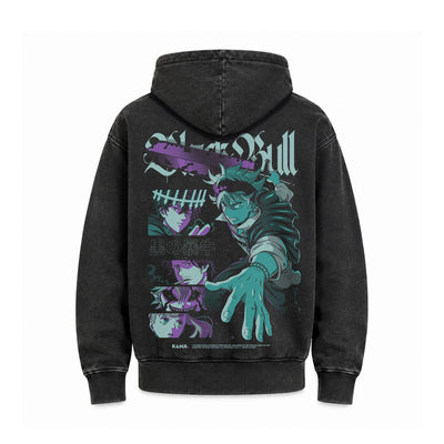 Hoodie Poleron Anime Black Clover #color_negro-acid-wash #fit-hoodie_regular