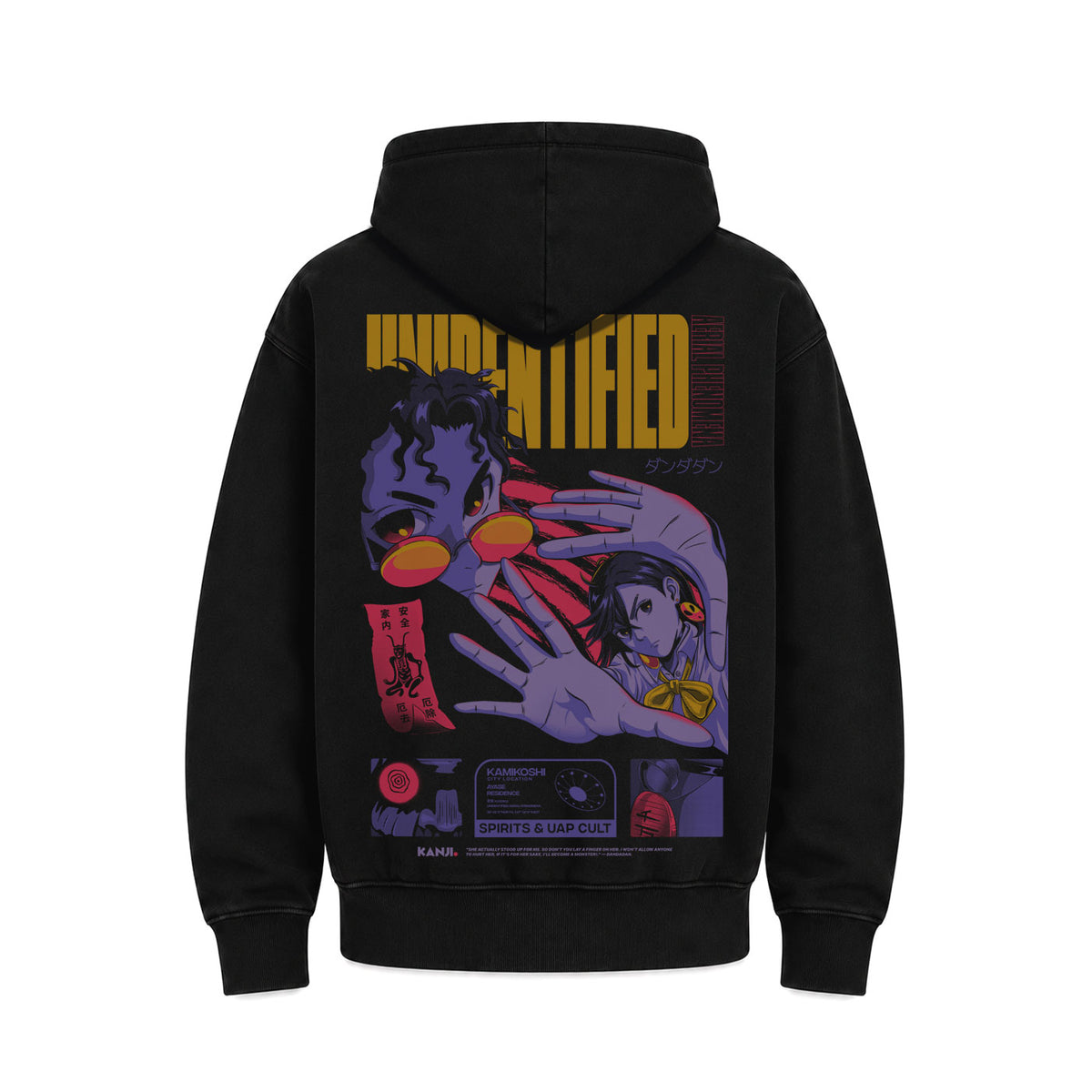 Hoodie Poleron Anime Dan Da Dan #color_negro #fit-hoodie_regular