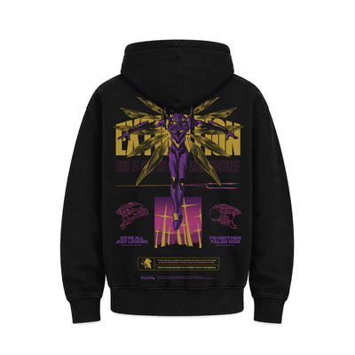 Hoodie Poleron Anime Evangelion #color_negro #fit-hoodie_regular
