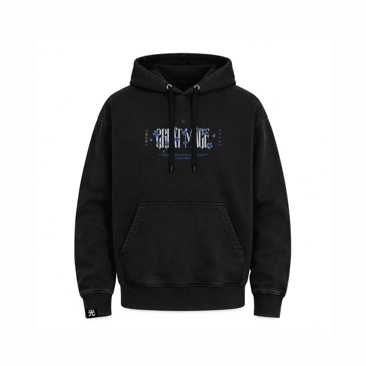 Hoodie Poleron Anime Frieren #color_negro #fit-hoodie_regular