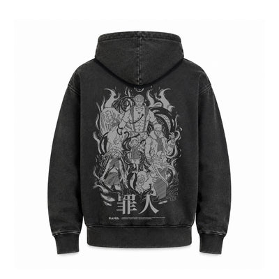 Hoodie Poleron Anime Fullmetal Alchemist #color_negro-acid-wash #fit-hoodie_regular