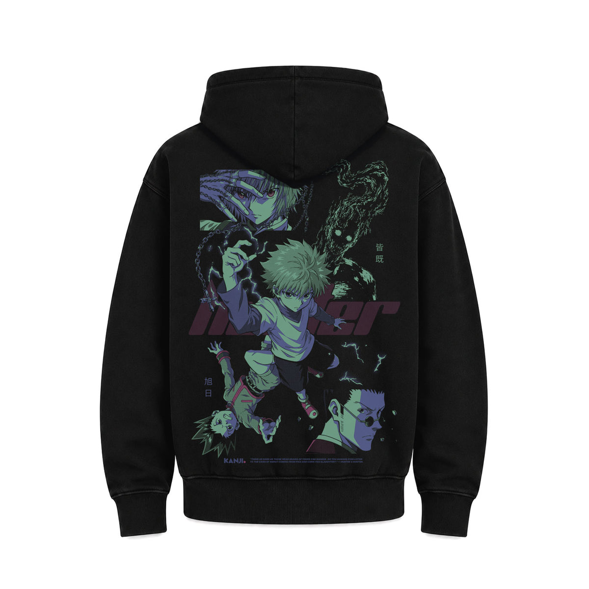 Hoodie Poleron Anime Hunter x Hunter #color_negro #fit-hoodie_regular