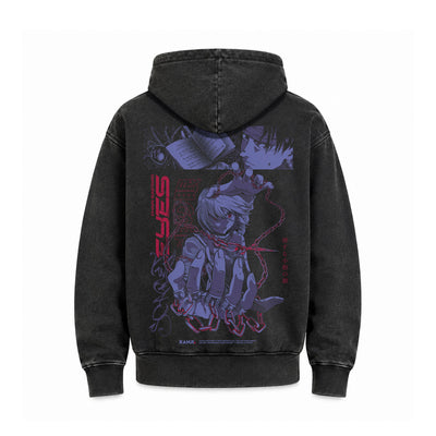 Hoodie Poleron Anime Hunter x Hunter #color_negro-acid-wash #fit-hoodie_regular