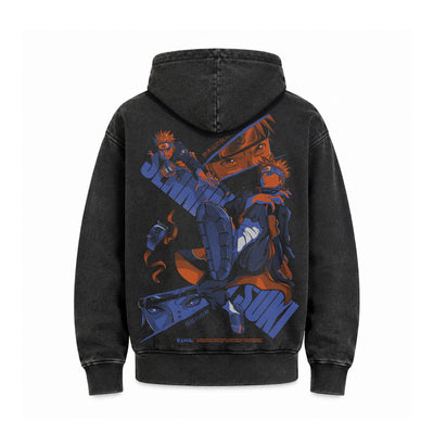 Hoodie Poleron Anime Naruto Shippuden #color_negro-acid-wash #fit-hoodie_regular