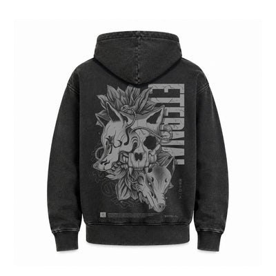 Hoodie Poleron Anime Japones #color_negro-acid-wash #fit-hoodie_regular